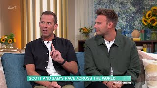 Scott Mills Sam Vaughan Celebrity Race Across The World Competitors On This Morning 20082024 [upl. by Strenta]