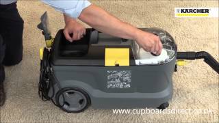 Karcher Puzzi 101 and Puzzi 102 SprayExtraction Cleaner [upl. by Yensehc183]