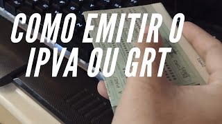 Como tirar o IPVA ou GRT em 2024 RJ [upl. by Odicalp]