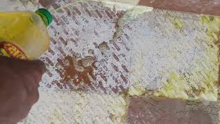 Hydrochloric Acid make tiles shiny  How to clean tiles  parking tile cleaning liquid [upl. by Ahsikad]