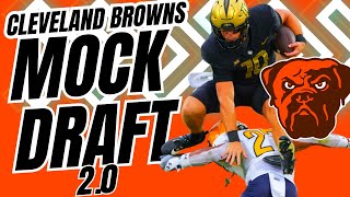 2024 Cleveland Browns MOCK DRAFT 20  BETTER THAN 2023 TEAM [upl. by Frye]