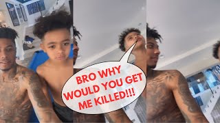 BlueFace’s Son Yells At Him For Interrupting His Game😂😂😂🤦‍♂️🤦‍♂️🤦‍♂️ [upl. by Anita]