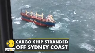 WION Climate Tracker  Cargo ship carrying heavy fuel oil stranded off Sydney coast [upl. by Kamerman]