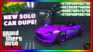 SOLO  NEW SUPER EASY GTA 5 ONLINE CAR DUPLICATION GLITCH  AFTER PATCH 167  PS5XBOXPC [upl. by Alton]