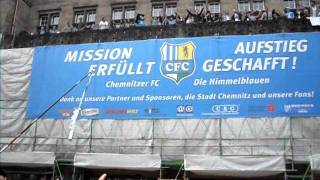 Chemnitzer FC  Aufstiegsfeier Fußballclub Karlmarxstadt [upl. by Emawk347]