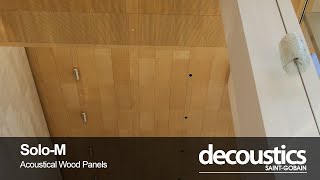 Decoustics  SoloM Acoustically Grooved Wood Panels and Planks [upl. by Thurber837]