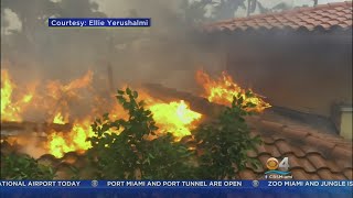 Neighbors Help Neighbors After Massive House Fire In Hollywood During Hurricane Irma [upl. by Katya465]