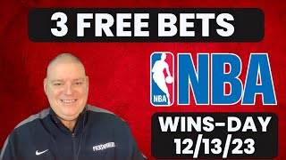 Hump Day 3 Free NBA Betting Picks amp Predictions  121323 l Picks amp Parlays [upl. by Tsirhc514]