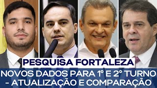 PESQUISA FORTALEZA NOVOS DADOS PARA 1º E 2º TURNO  ATUALIZAÇÃO E COMPARAÇÃO [upl. by Rodmann]