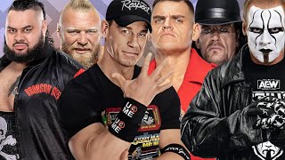 WWE 2K24 Dream Match John Cena Roman Reigns Bronson Reed vs Gunther Undertaker Sting [upl. by Ailev]