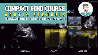 〖Echocardiography〗 Quantification of aortic stenosis  all the numbers🫀 [upl. by Oalsecnew]