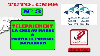 TELEPAIEMENT LA CNSS AU MAROC A PARTIR LE PORTIAL DAMANCOM [upl. by Cly381]