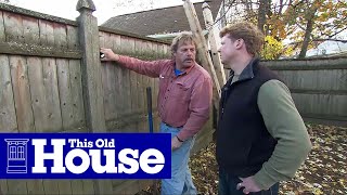 How to Replace a Rotted Fence Post  This Old House [upl. by Kylila608]