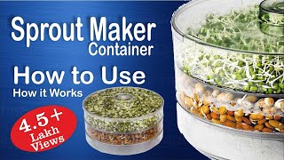 Sprouts Maker Complete reviews amp How to Use A Kitchen Essential item [upl. by Orion330]