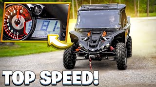 Hitting Top Speed In My Tuned YXZ1000R   95MPH   Braap Vlogs [upl. by Asir150]