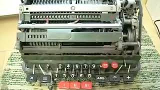 Facit ESA01 mechanical calculator dividing by zero [upl. by Nas82]