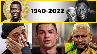 😢FOOTBALL PLAYERS REACTION TO PASSING OF PELE [upl. by Anabella869]