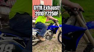 Yamaha YZ250F GYTR Exhaust Cold Start 😱 shorts dirtbike moto [upl. by Nnaeed]