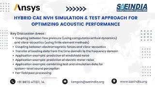 NVH Webinar  Hybrid CAE NVH Simulation amp Test Approach for Optimizing Acoustic Performance [upl. by Miof Mela]