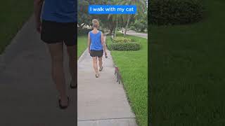 Cat Walks on Leash catsofyoutube catleash [upl. by Orlosky]