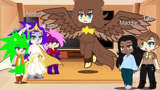 Sonics Families React to Him 1K Subs Special Old [upl. by Randene812]