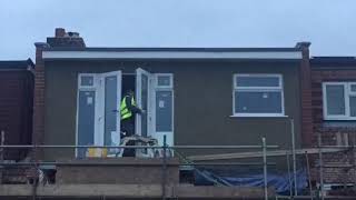 Loft Conversion Dormer Being Rendered Start To Finish [upl. by Aivataj]