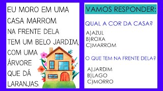 Textos Curtos para Aprender a Ler  Interpretação de Texto para 1° e 2° Anos  Leitura Anos Iniciais [upl. by Salena]