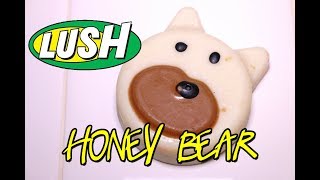 LUSH 🍯 Hunny BEAR Massage Bar MOTHERS DAY 2019 2018 Sink Side DEMO amp REVIEW [upl. by Kyne759]