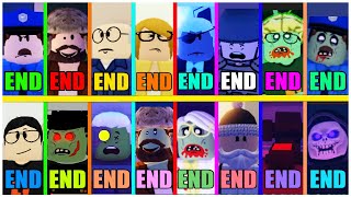 Field Trip Z  All 16 Endings  TRUE ENDING ROBLOX [upl. by Bently]