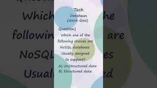 NoSql Databases  Quiz nosql dataanalytics [upl. by Atnahc]