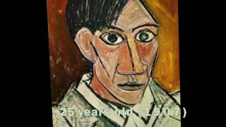 Pablo Picasso’s Self Portrait Evolution From Age 15 To Age 90 [upl. by Johm]