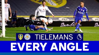 EVERY ANGLE  Youri Tielemans vs Leeds United  202021 [upl. by Atikaj]