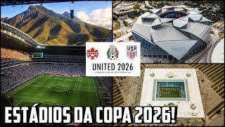 Estos son los 16 estadios donde se jugará el Mundial del 2026 [upl. by Akirret]