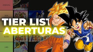 TIER LIST DAS ABERTURAS DE DRAGON BALL [upl. by Darcee]