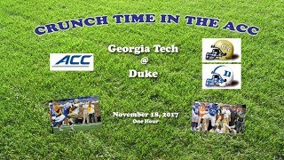 2017 Georgia Tech  Duke One Hour [upl. by Nnylamme]