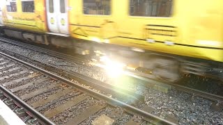 Merseyrail 507 009 making arcs at Birkdale station [upl. by Packston]