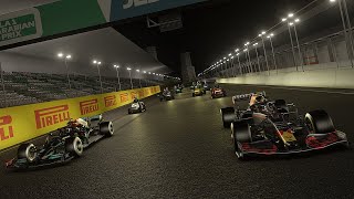 Hamilton and Verstappen at Jeddah vs the rest of the grid [upl. by Thirza767]