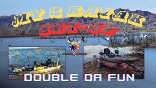 2X da FUN  my kayak set ups Tournament and Leisurefishing kayakfishing bass kayakbassfishing [upl. by Dahraf]