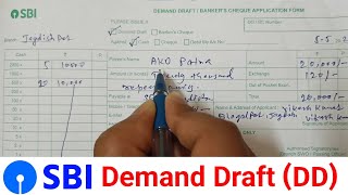 SBI Bank ka Demand Draft Form Kaise Bhare  Demand Draft Form Kaise Bhare  DD Form Kaise Bhare [upl. by Eisdnyl37]