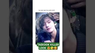 TAEKOOK KILLER LOOK 😍🤩bts youtubeshorts btsfan trending kpop [upl. by Carissa]