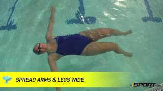 How to Float for Beginning Swimmers [upl. by Wandy662]