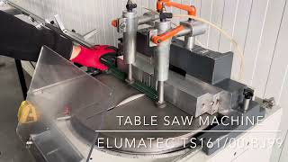 Elumatec TS 161  table saw machine [upl. by Elodea]