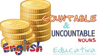 Countable and uncountable nouns Nombres contables e incontables Educativa [upl. by Xet]