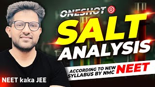 Salt Analysis One Shot by Amit Malik Sir  NEET 2024 [upl. by Ecinej441]