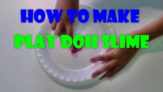 How to make Play Doh Slime with no glue [upl. by Nivi]