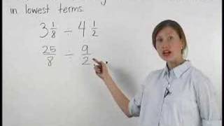 Dividing Mixed Numbers  MathHelpcom  Pre Algebra Help [upl. by Aelyk609]