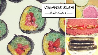 Vegane Rohkost Sushi Rezept [upl. by Winstonn80]