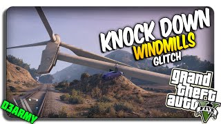 GTA 5 Wind Turbine GLITCH quotKNOCK DOWN Windmills in GTA 5 Onlinequot GTA 5 Glitches [upl. by Potter577]