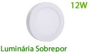 LUMINÁRIA DE SOBREPOR 12W REDONDO BRANCO FRIO OU QUENTE  BOREAL LED [upl. by Yeuh367]