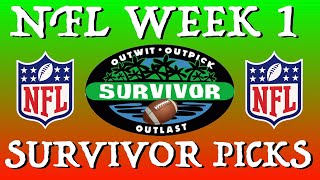 The Ultimate NFL WEEK 1 SURVIVOR POOL PICKS [upl. by Placidia813]